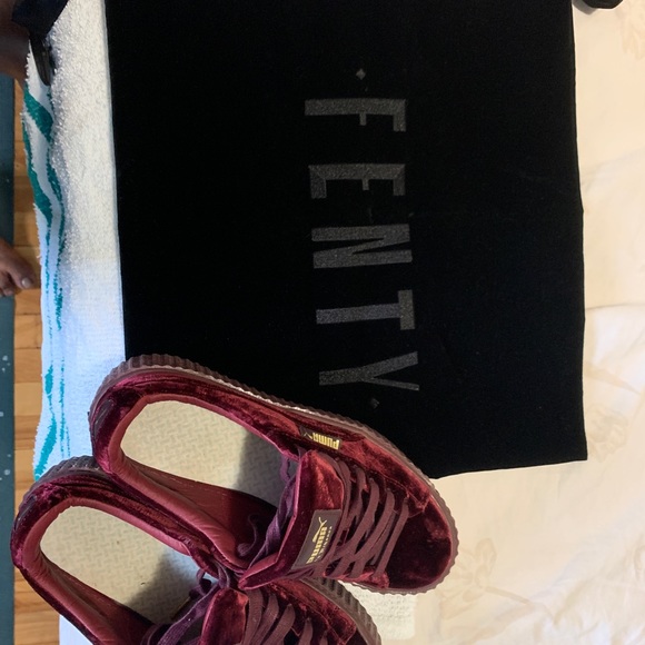 Puma Fenty Velvet Creeper by Rihanna (Burgundy) - Picture 2 of 6